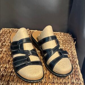 NWOT Black Strappy Sandals